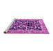 Sideview of Machine Washable Animal Purple Traditional Area Rugs, wshtr3910pur