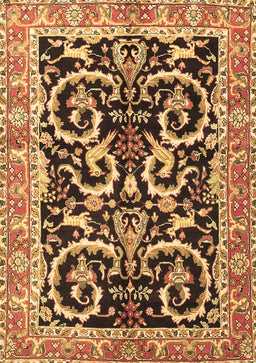 Animal Brown Traditional Rug, tr3910brn