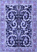 Animal Blue Traditional Rug, tr3910blu