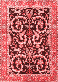 Animal Red Traditional Rug, tr3910red