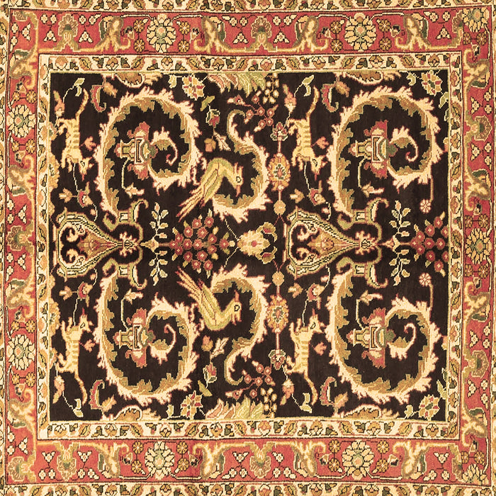 Square Machine Washable Animal Brown Traditional Rug, wshtr3910brn