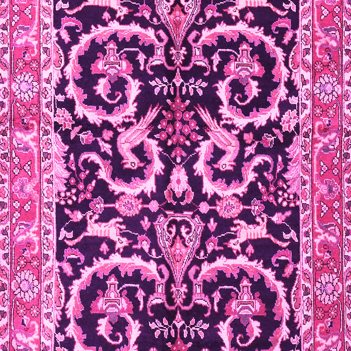 Machine Washable Animal Pink Traditional Rug, wshtr3910pnk