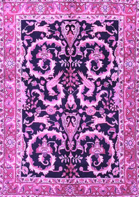 Animal Purple Traditional Rug, tr3910pur