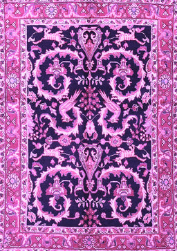 Animal Purple Traditional Rug, tr3910pur