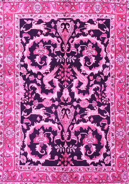 Animal Pink Traditional Rug, tr3910pnk