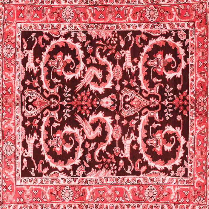 Machine Washable Animal Red Traditional Rug, wshtr3910red