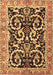 Machine Washable Animal Brown Traditional Rug, wshtr3910brn