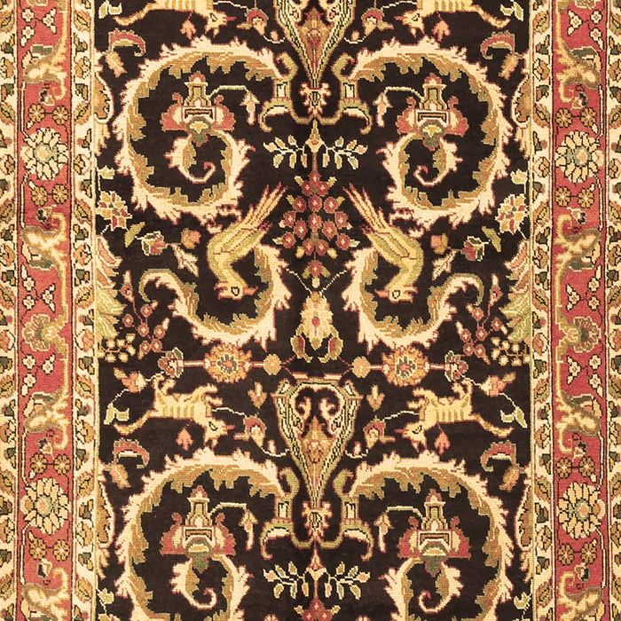 Machine Washable Animal Brown Traditional Rug, wshtr3910brn