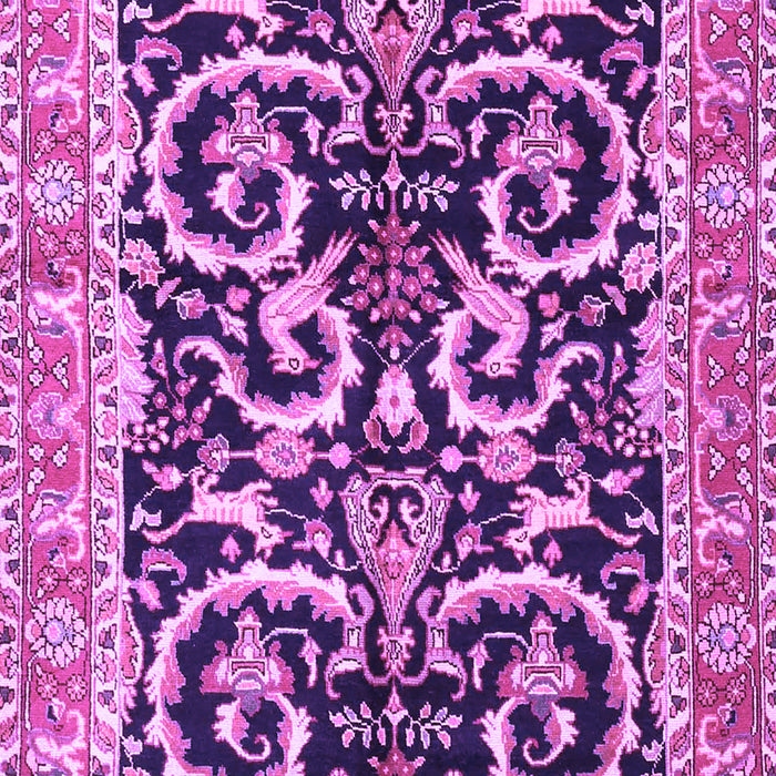 Machine Washable Animal Purple Traditional Area Rugs, wshtr3910pur