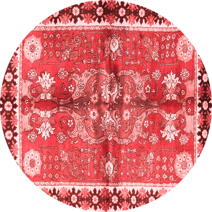 Machine Washable Persian Red Traditional Rug, wshtr3911red