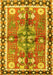 Machine Washable Persian Yellow Traditional Rug, wshtr3911yw