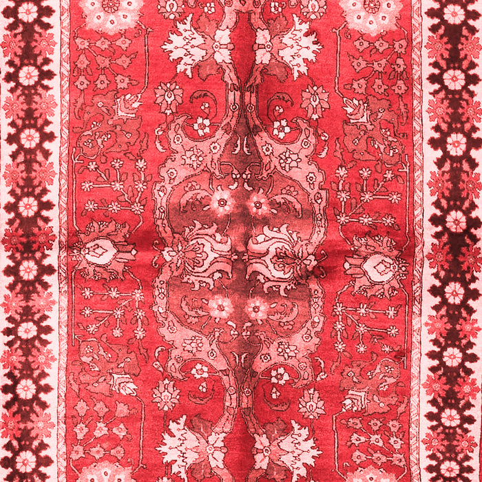 Machine Washable Persian Red Traditional Rug, wshtr3911red