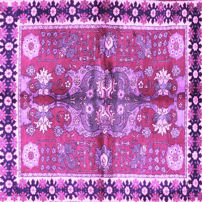 Square Persian Purple Traditional Rug, tr3911pur