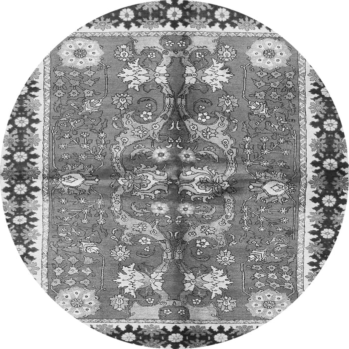 Square Persian Gray Traditional Rug, tr3911gry