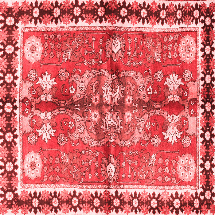 Machine Washable Persian Red Traditional Rug, wshtr3911red