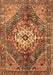 Machine Washable Persian Brown Traditional Rug, wshtr3912brn