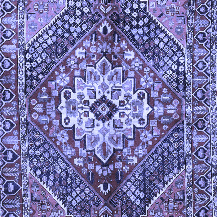 Machine Washable Persian Blue Traditional Rug, wshtr3912blu
