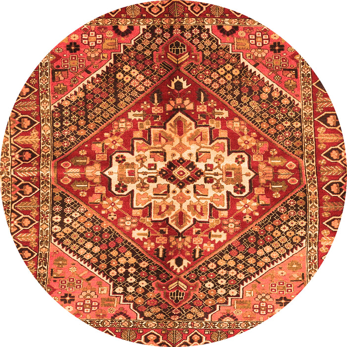 Square Persian Orange Traditional Rug, tr3912org