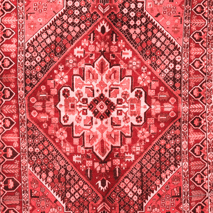 Machine Washable Persian Red Traditional Rug, wshtr3912red