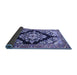 Sideview of Medallion Blue Traditional Rug, tr3913blu