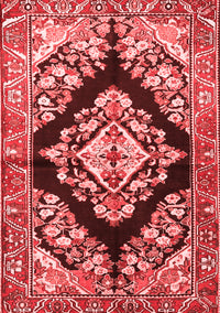 Medallion Red Traditional Rug, tr3913red