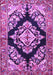 Medallion Purple Traditional Rug, tr3913pur