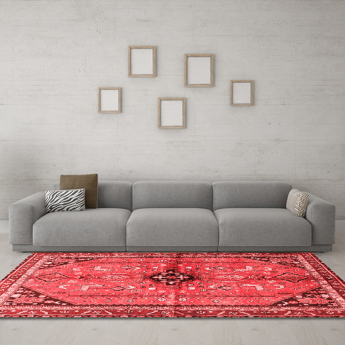 Traditional Red Washable Rugs