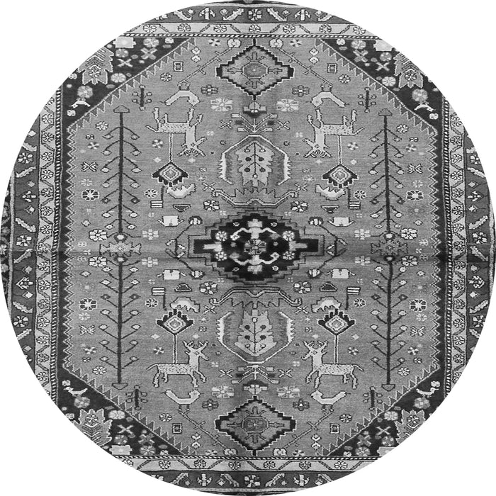 Machine Washable Persian Gray Traditional Rug, wshtr3914gry