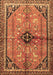 Machine Washable Persian Brown Traditional Rug, wshtr3914brn