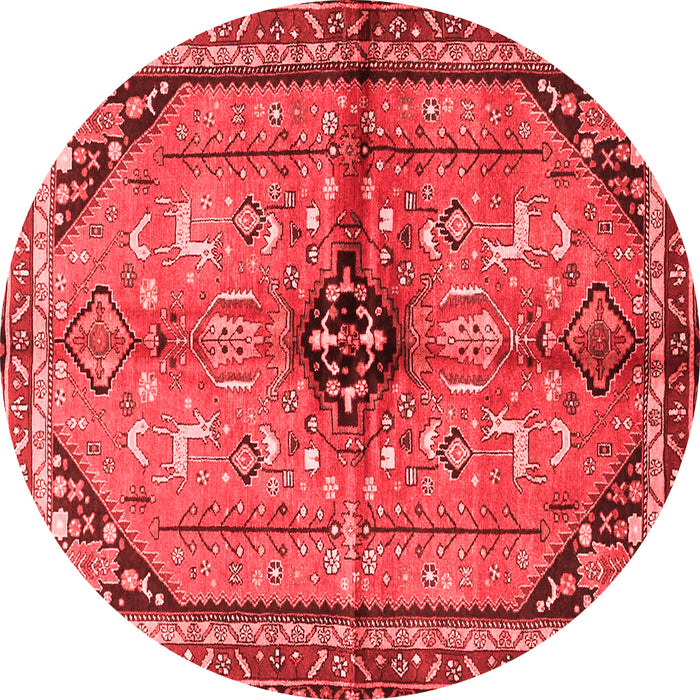 Machine Washable Persian Red Traditional Rug, wshtr3914red