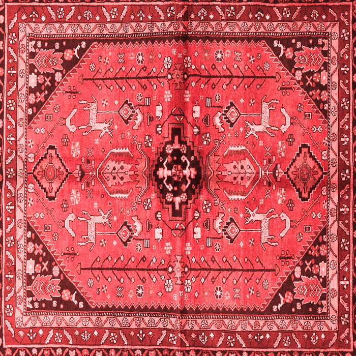 Machine Washable Persian Red Traditional Rug, wshtr3914red