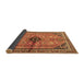 Sideview of Persian Brown Traditional Rug, tr3914brn