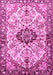 Medallion Pink Traditional Rug, tr3915pnk