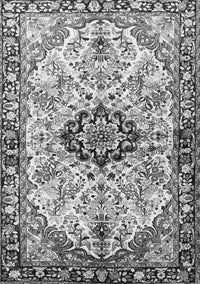 Medallion Gray Traditional Rug, tr3915gry