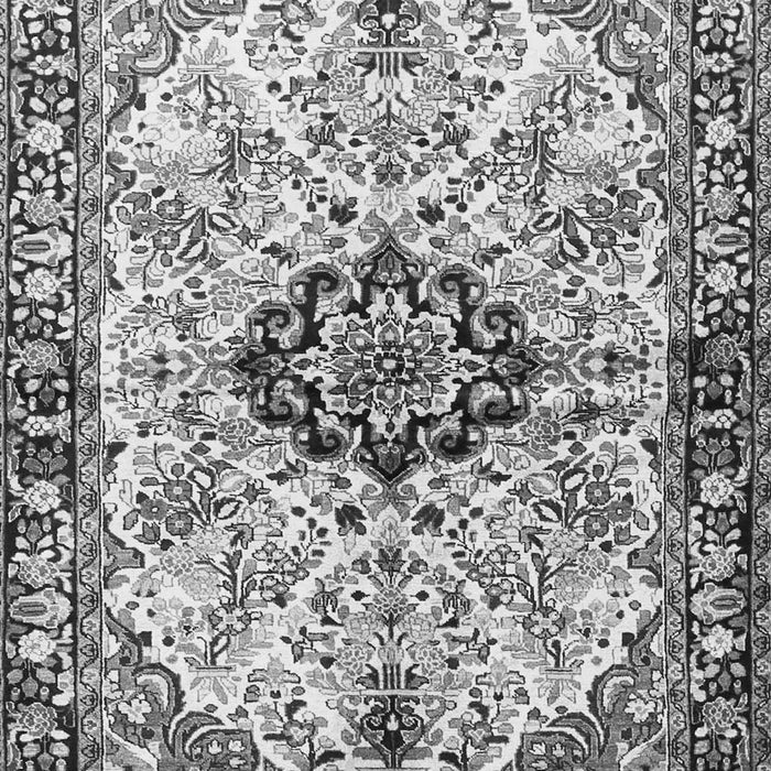 Medallion Gray Traditional Rug, tr3915gry