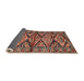 Sideview of Traditional Sunrise Orange Persian Rug, tr3916