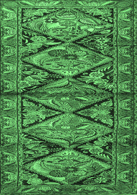 Persian Emerald Green Traditional Rug, tr3916emgrn