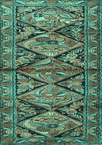 Persian Turquoise Traditional Rug, tr3916turq