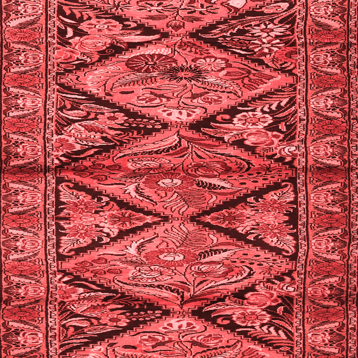 Machine Washable Persian Red Traditional Rug, wshtr3916red