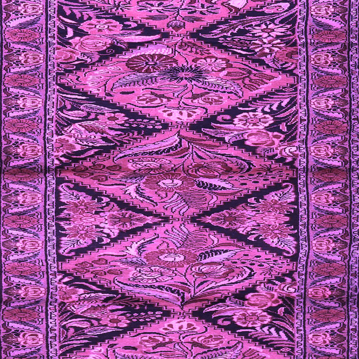 Machine Washable Persian Purple Traditional Area Rugs, wshtr3916pur