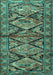 Machine Washable Persian Turquoise Traditional Area Rugs, wshtr3916turq