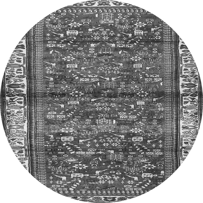 Square Persian Gray Traditional Rug, tr3917gry