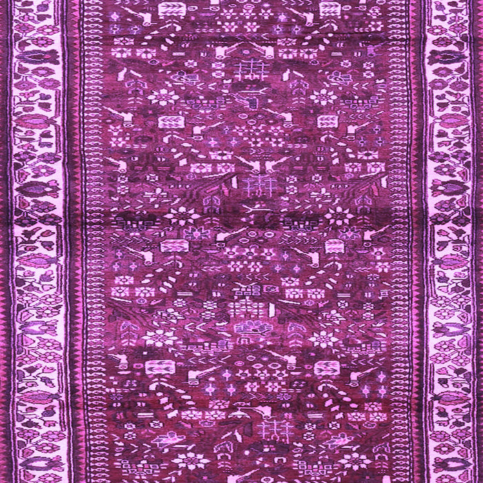 Machine Washable Persian Purple Traditional Area Rugs, wshtr3917pur
