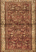 Machine Washable Persian Brown Traditional Rug, wshtr3917brn