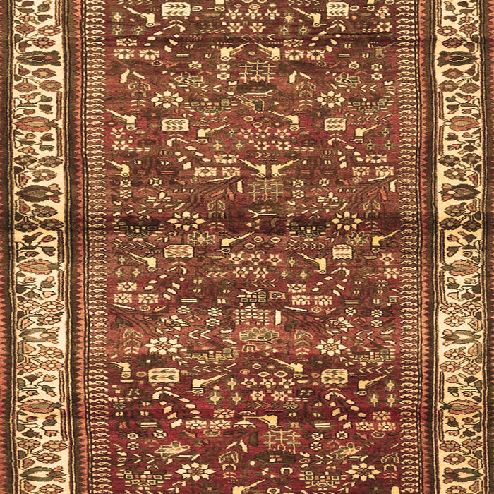 Machine Washable Persian Brown Traditional Rug, wshtr3917brn