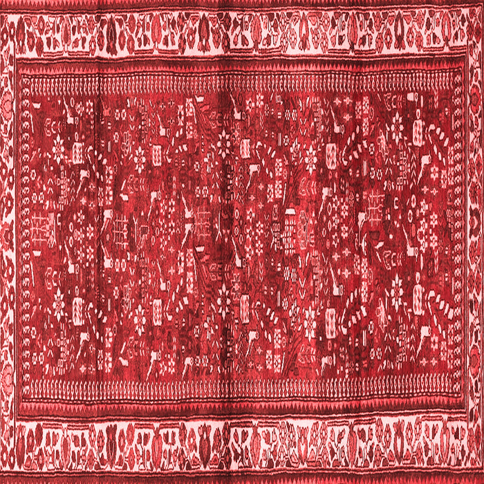 Machine Washable Persian Red Traditional Rug, wshtr3917red