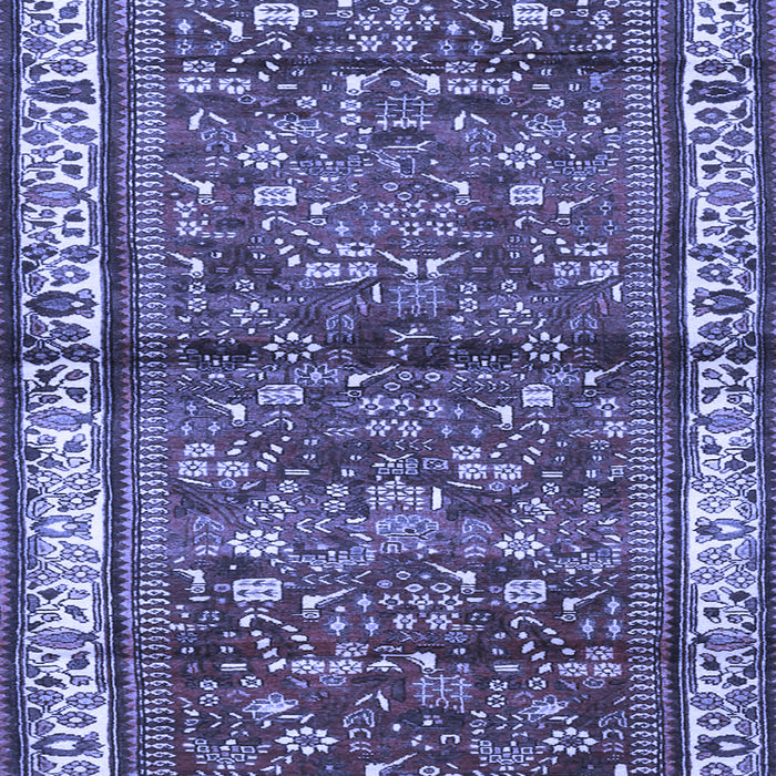 Machine Washable Persian Blue Traditional Rug, wshtr3917blu