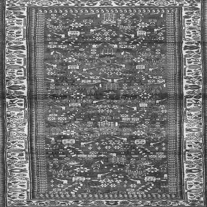 Serging Thickness of Persian Gray Traditional Rug, tr3917gry
