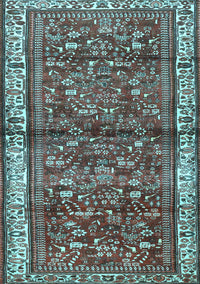 Persian Light Blue Traditional Rug, tr3917lblu