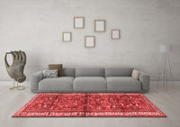 Machine Washable Persian Red Traditional Rug, wshtr3917red